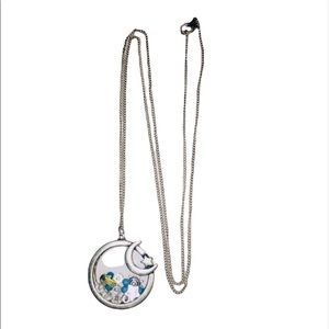 🎀2/20🎀 Silver Sun & Moon Long Pendant Necklace